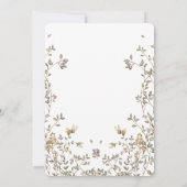 Wildblume Tee Party Geburtstagseinladung Einladung (Rückseite)