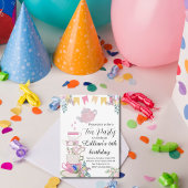 Wildblume Tee Party Geburtstagsfeier Einladung