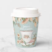Wildblume Tee Party Paper Cup Pappbecher (Vorderseite)