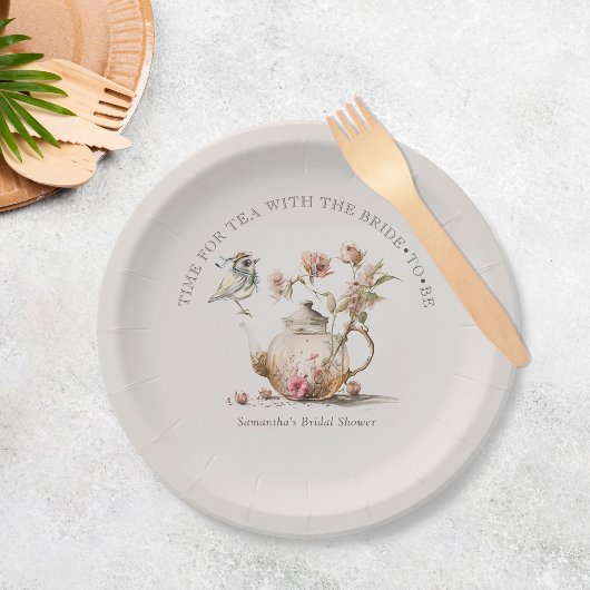 Wildblume Tee Party Wasserkohorn Tee Brautparty Pappteller