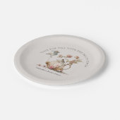 Wildblume Tee Party Wasserkohorn Tee Brautparty Pappteller (Schrägansicht)