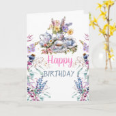 Wildblume Teetasse Teetasse Karte (Gelbe Blume)