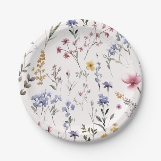 Wildblume | Teller von Babydusche (Vorderseite)