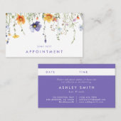 Wildblume Terminkarte (Vorne/Hinten)