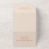 Wildblume Terracotta All In One Einladung (Außenbereich)