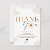 Wildblume Thema Mädchen Geburtstag Dankeskarte (Vorderseite)