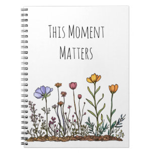 Wildblume "This moment Matters" SpiralNotebook Notizblock