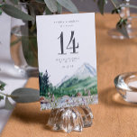 Wildblume | TISCHNUMMER<br><div class="desc">Diese Hochzeitskarte besticht durch boho wasserfarbene Berge und farbenfrohe Wildblumen mit einem einfachen und minimalistischen Design. Das ist die perfekte Tischnummer für eine Hochzeitsfeier im Frühjahr oder Herbst. Diese weiche Bergpalette mit immergrün und staubblauem Blau fühlt sich sowohl elegant als auch rustikal an. Es ist so boho Vintag wie erfrischend!...</div>