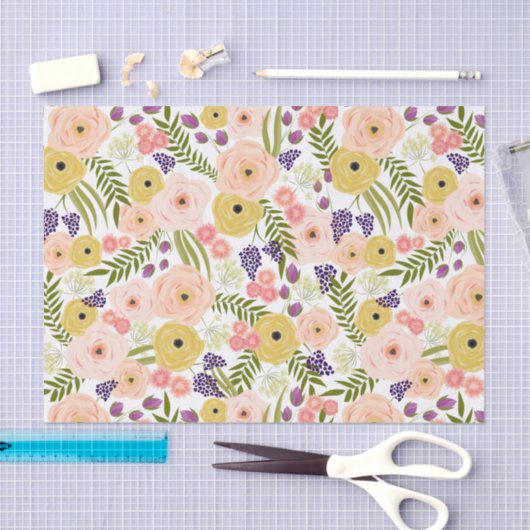 Wildblume Tissue Paper Seidenpapier (Handwerk)