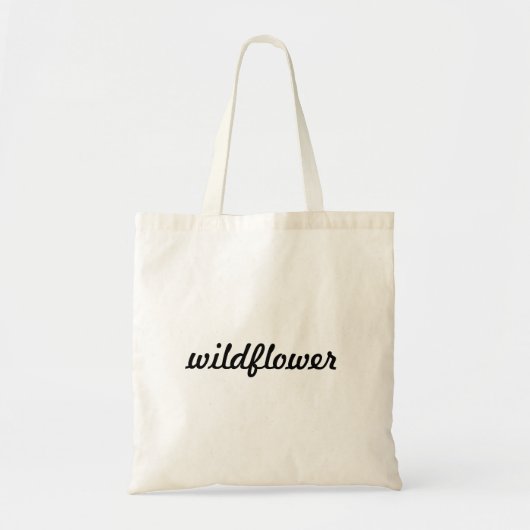 "Wildblume Tote Bag" Tragetasche (Vorne)