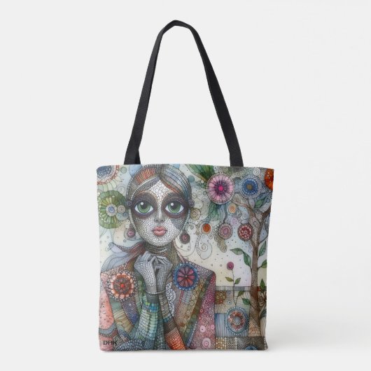 "Wildblume" Tote Tasche von DAKimage (Rückseite)