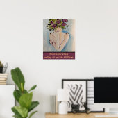 Wildblume Träume drucken, Werteposter Poster (Heimbüro)