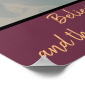 Wildblume Träume drucken, Werteposter Poster (Ecke)