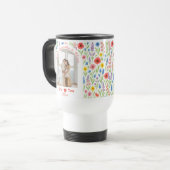 Wildblume Travel Mug - "Wir Liebe Dir Mama" Reisebecher (Vorderseite Links)