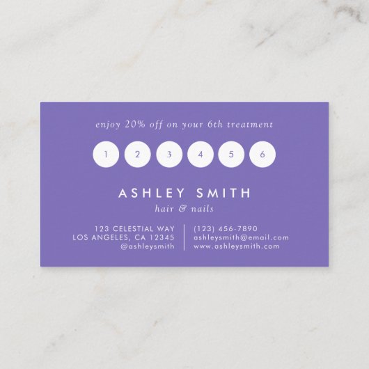 Wildblume Treuekarte (Rückseite)