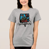 Wildblume Tri-Blend Shirt (Vorderseite)