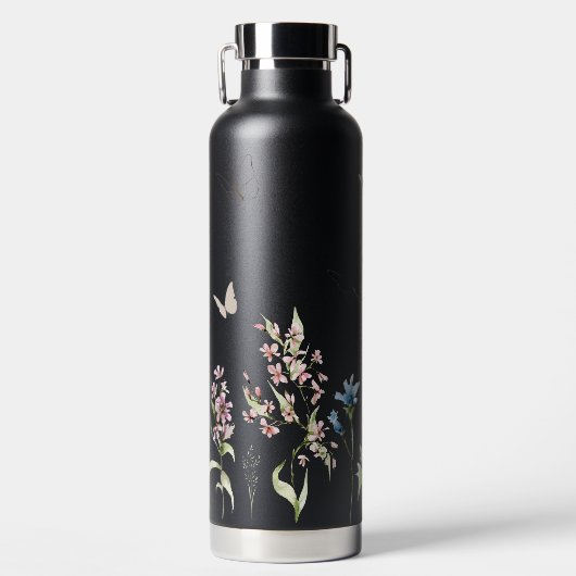 Wildblume Trinkflasche (Vorderseite)