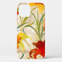 Wildblume Tulpe Blume Muster in Wasserfarbe