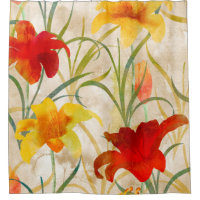 Wildblume Tulpe Blume Muster in Wasserfarbe