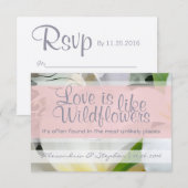 Wildblume UAWG RSVP Karte (Vorne/Hinten)