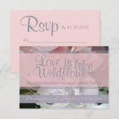 Wildblume UAWG RSVP Karte (Vorne/Hinten)