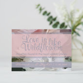 Wildblume UAWG RSVP Karte (Stehend Vorderseite)