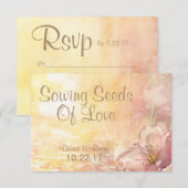 Wildblume UAWG RSVP Karte (Vorne/Hinten)