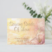 Wildblume UAWG RSVP Karte (Stehend Vorderseite)