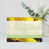 Wildblume UAWG RSVP Karte (Stehend Vorderseite)