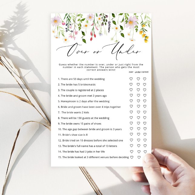 Wildblume über oder unter Brautparty (Von Creator hochgeladen)