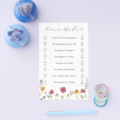 Wildblume über oder unter Brautparty Flyer (Einzeln)