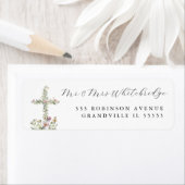 Wildblume über religiös Christliches Design hinweg (Insitu)