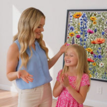 Wildblume Überblenddruckplakat