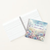 Wildblume und Angebot Notizblock (Innenseite)