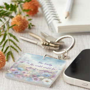 Wildblume und Angebot Schlüsselanhänger
