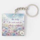 Wildblume und Angebot Schlüsselanhänger (Rückseite)