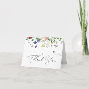 Wildblume und Bewundern Sie die Note Card