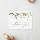 Wildblume und Bewundern Sie die Note Card Mitteilungskarte (Vorderseite/Rückseite Beispiel)