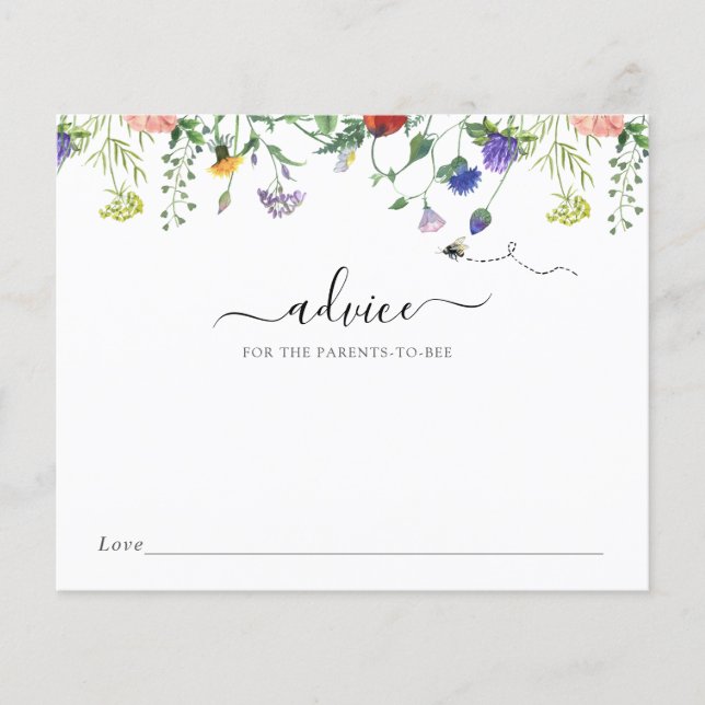 Wildblume und Bienenberatung für die Eltern von Bi (Vorderseite)