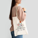 Wildblume und Buch: Dein Geist wachsen lassen Tragetasche<br><div class="desc">Groben Sie Ihre Mind Boho Wildblume und buchen Sie Tote Bag</div>