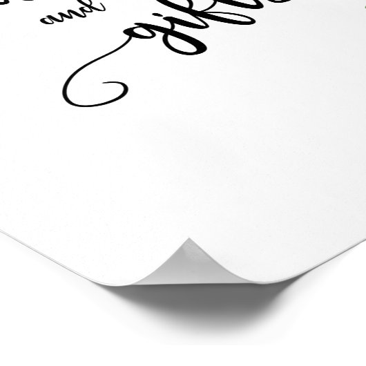 Wildblume- und Geschenkzeichen Poster (Ecke)