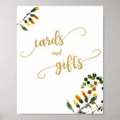 Wildblume- und Geschenkzeichen Poster (Vorne)