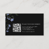 Wildblume und QR-Code für Hochzeiten Begleitkarte (Vorderseite)