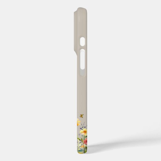 Wildblume und Schmetterling Case-Mate iPhone Hülle (Rückseite / Links)