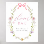 Wildblume und Schmetterlinge Blume Bouquet Bar Sig Poster (Vorne)