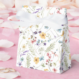 Wildblume und Schmetterlingsmuster Geschenkschachtel