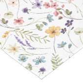 Wildblume und Schmetterlingsmuster Kurzer Tischläufer (Ecke)