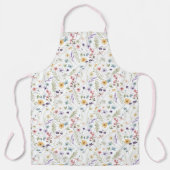 Wildblume und Schmetterlingsmuster Schürze (Vorderseite)