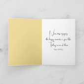 Wildblume und Sonnenblumenfeld zum Geburtstag Karte (Innenseite)