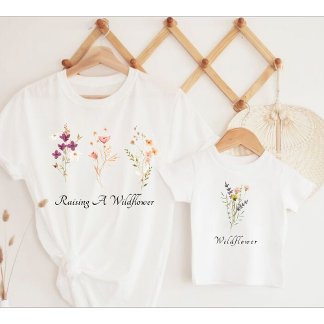 Wildblume und Wildblume steigern Baby T-shirt